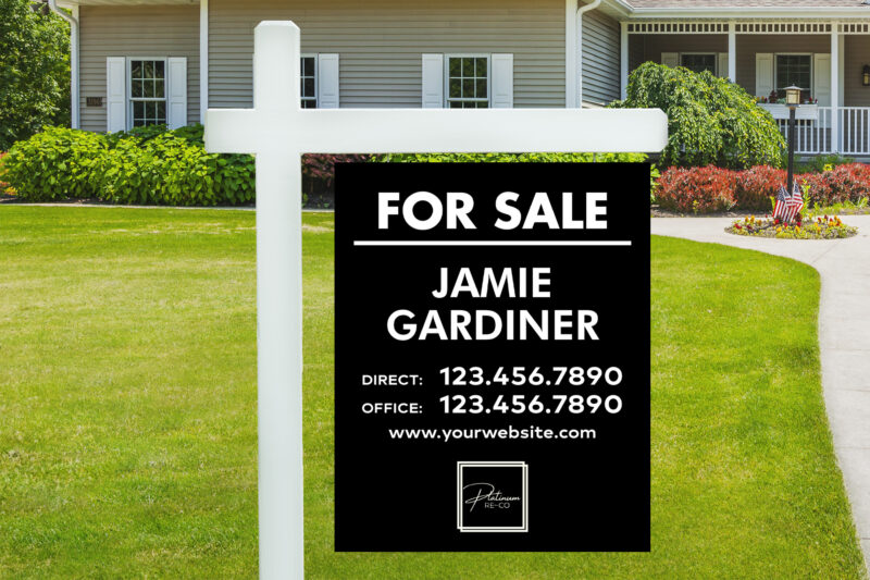 Platinum Re-Co | Expansion Location Yard Sign - Black