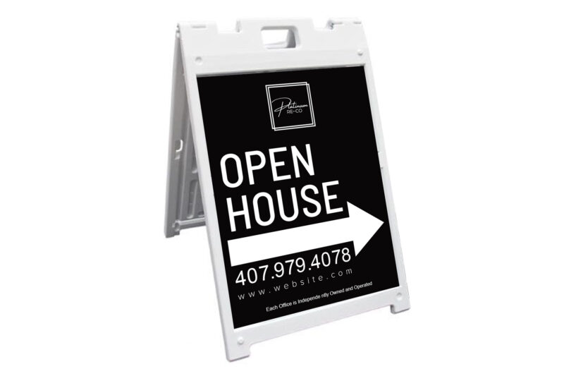 Platinum Re-Co | 18 x 24 Signicade® MDX A-Frame sign