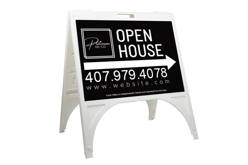 Platinum Re-Co | Quik Sign® 24 x 18 A Frame Sign
