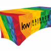 KW Rainbow Network | 6 ft. Stretch Table Throw 3-sided with Custom Print - Image 2