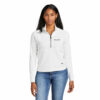 PLACE | New Era® Ladies STS 1/2-Zip White- Embroidered