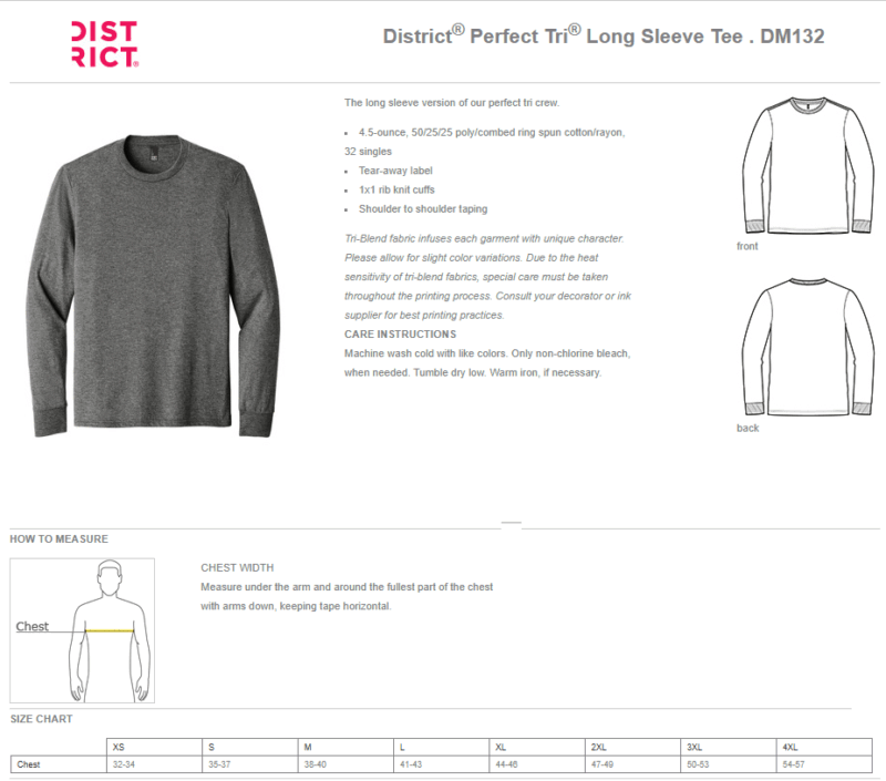 Real | Hatch | PLACE | White District® Perfect TRI® Men's Long Sleeve Tee - Image 2
