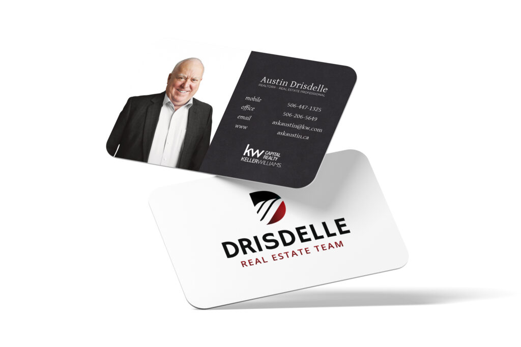 Drisdelle Real Estate Spot UV Business Cards