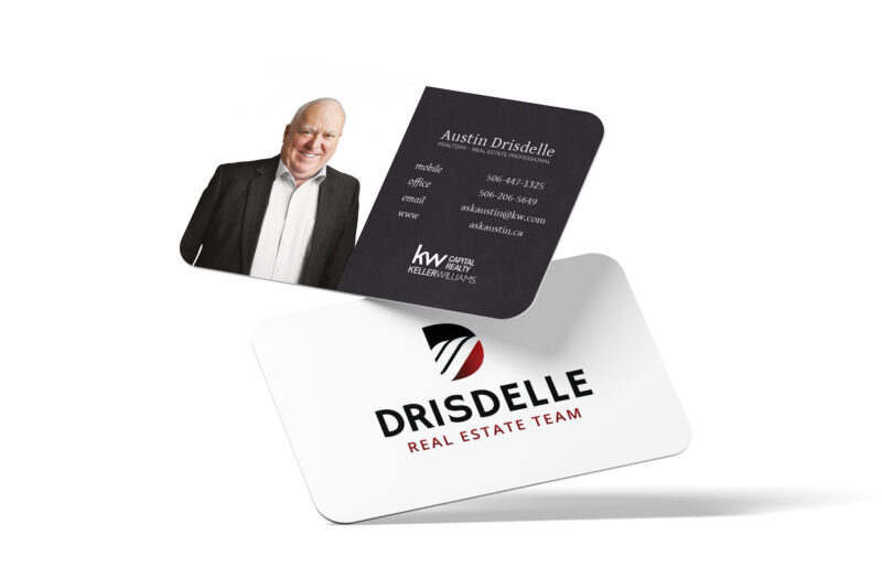 Drisdelle Real Estate Spot UV Business Cards